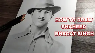 How To Draw Shaheed Bhagat Singh Drawing || Shaheed Bhagat Singh Drawing Step By Step
