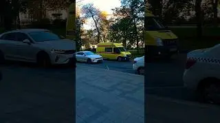 Ambulance responding siren yelp wail horn