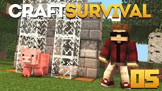 FARM DE PORCO CONCLUÍDA - CRAFTSURVIVAL EP5 (Minecraft Pocket Edition)