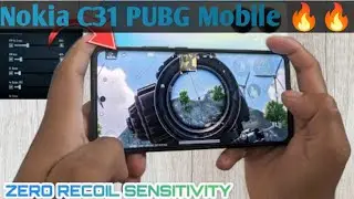 Nokia C31 ki PUBG Mobile Sensitivity Setting 🔥 Nokia C31 PUBG Mobile Sensitivity 🔥 0 Recoil scope
