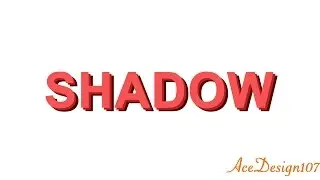 Text Tutorial | Text Shadow effect | Photoshop CC