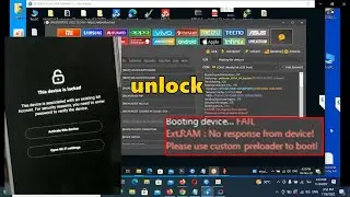 xiaomi redmi 9a mi account Ext.RAM No response from device please use custom preloader to boot