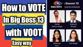 How to vote in Big Boss 13 with voot || Vote in Big Boss 13 || voot app ||