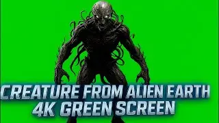 Creature From Alien Earth 4K Green Screen | Free Download | Green Screen Footage |