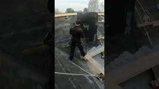 Розмітка даху із сланця. #дах #покрівля #крыша #сланец