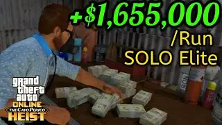 *FAST METHOD* How to do Cayo Perico Heist SOLO Elite Steath Challenge Undetected -$1,655,000+ EASY
