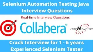 ⚡ Selenium Automation Testing Java Interview Questions ⚡ How to crack collabera ⚡ valuemomentum