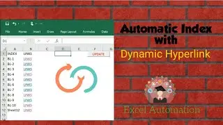 Automatic Index With Dynamic Hyperlink | Excel Automation