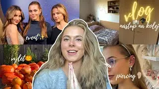 TÝDENNÍ VLOG🏫🎓- nástup na kolej, studium Ing., nový conch piercing, IKEA, event, výlet | Lucy