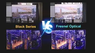NothingProjector ALR Projector Screen Multi-Angle Comparison: Black Series vs. Fresnel Optical