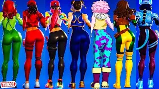 *Updated* Fortnite Party Hips Emote Showcase With 500+ Thicc Girl Skins 🍑 Most Sus Dance Move Ever 😜