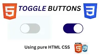 Designing a Toggle Button Using HTML and CSS