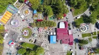 Аэросъемка парка имени Юрия Гагарина (Самара)