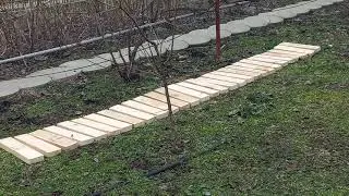 Садовая дорожка из отходов