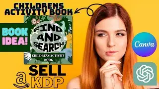 What To Sell on Amazon KDP? Make a Search & Find Activity Book | Canva Tutorial + ChatGPT