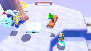 Super Mario 3D Land S7-1 Snow All Star Medals Coins Walkthrough 100% Guide スーパーマリオ 3ランド Citra SM3DL