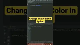 Change Text Color in Python