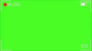 VLog camera viewfinder GreenScreen 1080p 24fps