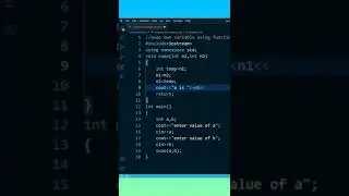 swap two numbers using function in c++. #viral #shorts #c++fun #learn to code #codehack #c2 coding