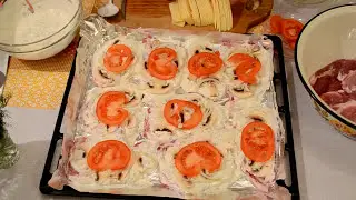 МЯСО ПО - ФРАНЦУЗСКИ В НЕЖНОМ СОУСЕ