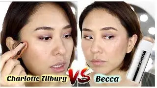 CHARLOTTE TILBURY BEACH STICK vs BECCA  GLOW GLAZE STICK