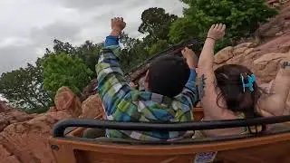 Disneyland Big Thunder Mountain Roller Coaster 4K POV Back Row