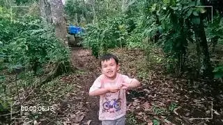 Afif Tudur dihutan sama nenek dan kakek