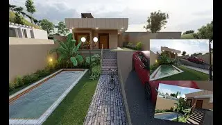 10. Single Story House Model - @Lumion3D with @SketchUp