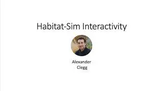 6. Habitat-Sim Interactivity
