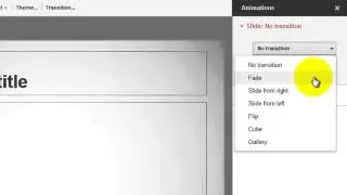 Add a Transition to a Google Slide