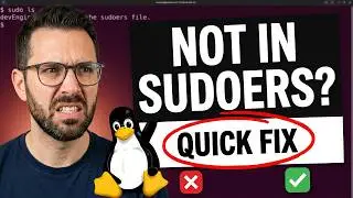 user is not in sudoers file | fix sudo error in ubuntu