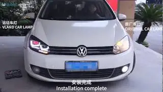 VLAND VW Golf MK6 LED Headlights Install Video