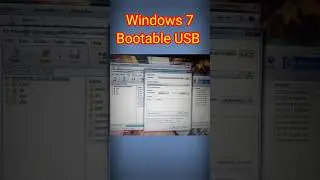 How to create bootable USB windows 7 #shorts