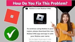 How to Fix Roblox VNG Update Error 2024 | How to fix Roblox region problem |