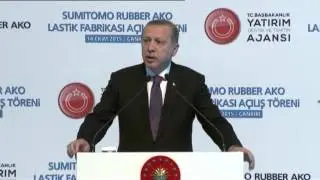 CUMHURBAŞKANI ERDOĞAN ÇANKIRI LASTİK FABRİKASININ AÇILIŞINI GERÇEKLEŞTİRDİ