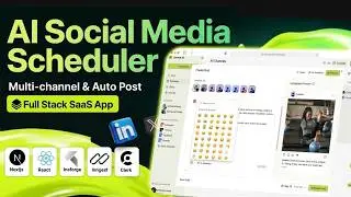 Build AI Social Media Scheduler (Auto Post, Multi-Channel, Kanban Board) | Next.js, Clerk, Insforge