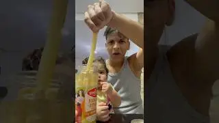Trying strange vegetables 