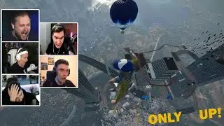 Реакция Летсплейщиков на Падение в Начало в Only Up