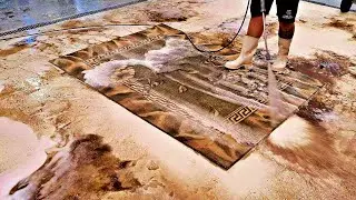 It couldn't be better, this is truly a carpet cleaning show | satisfying video