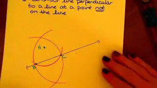 6 Line Perp to line at point NOT on line