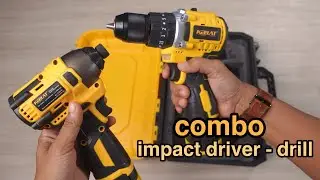nahh ini keren.. paket combo dgn tenaga 18v yg compact & bertenaga! tp syg goib 🤣 - KEELAT 18V COMBO