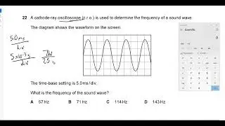 A Cathode Ray Oscilloscope c.r.o. helps physicists determine the frequency of sound waves