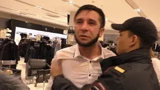 Буйный охранник Мага избивает инвалида и угрожает всех зарезать. 