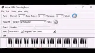 How to Make Bird Chirps with Virtual MIDI Piano Keyboard