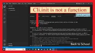 TypeError: cli.init is not a function