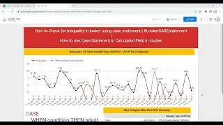 How to Check for inequality in looker using case statement in Looker | 
