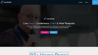 Conference, Event & Meetup Landing Page Template by webstrot - 64668