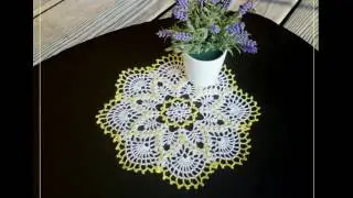 Вязаные крючком цветные салфтеки