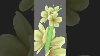 Stylized 3D Plants 🪴 #3d #3dmodeling #autodeskmaya #stylized #plants