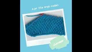 Basit Ajur File Örgü / Netted, Lace Stitch